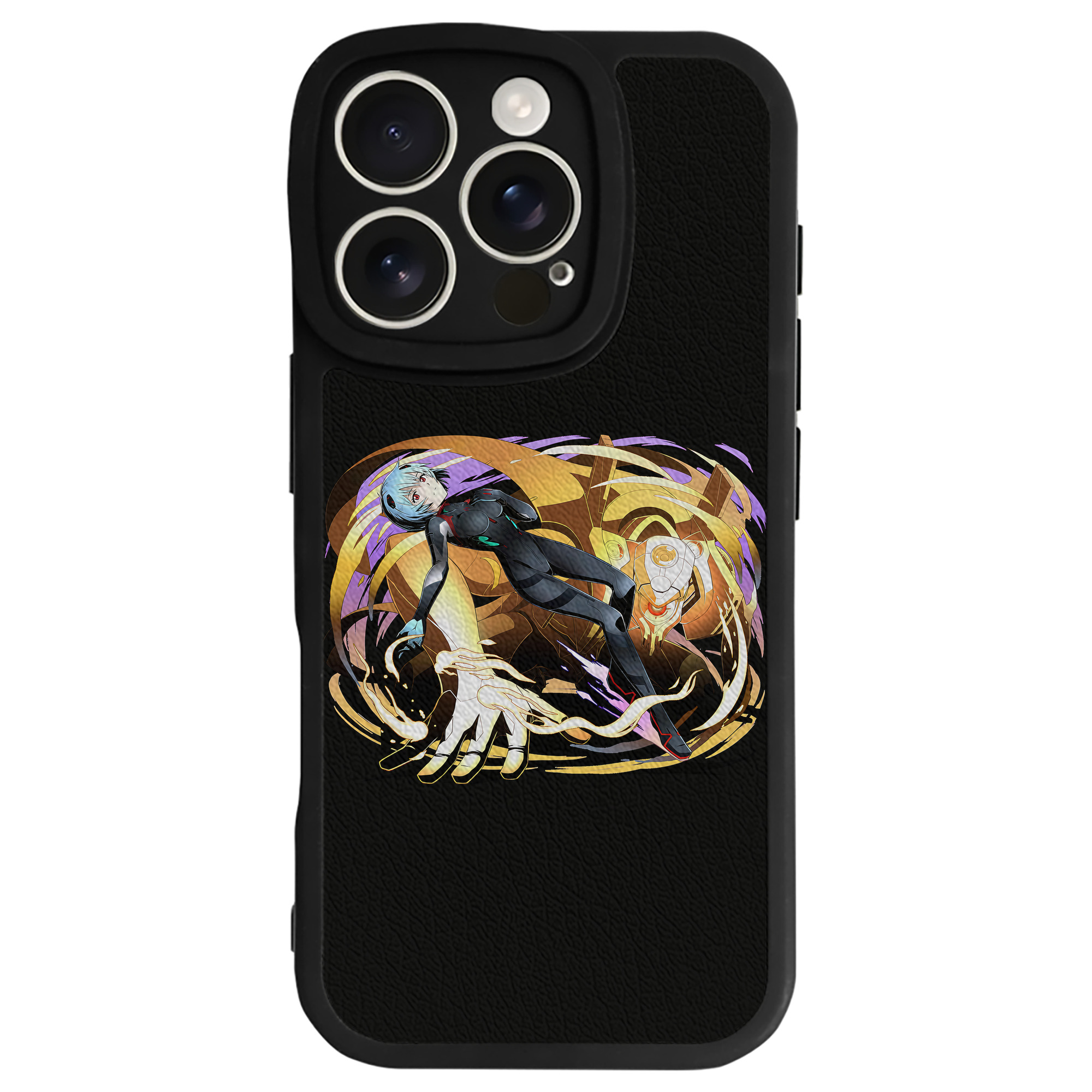 （画像用） EVA 新世紀エヴァンゲリオン 【iPhone 16シリーズ対応】シリコンスマホケース（レザー調） 材質：シリコン